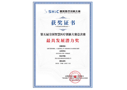 最具发展潜力奖