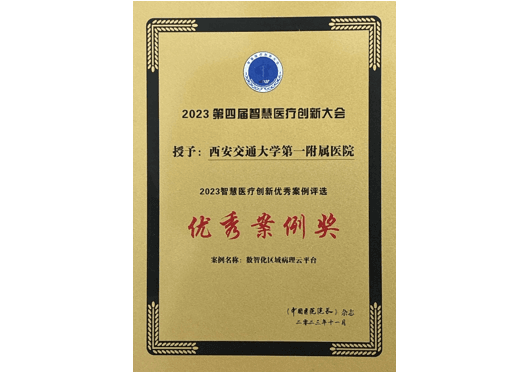 第四届智慧医疗创新大会优秀案例奖